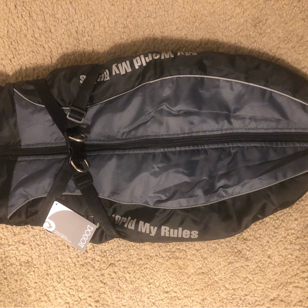 Dociote Winter Dog Coat, Reflective, 3XL XXL Black/Gray